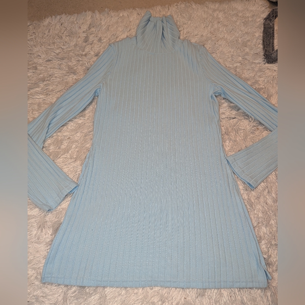 XL Blue Turtle Neck